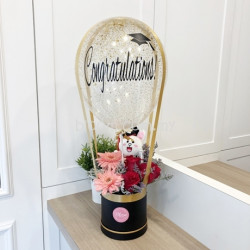 Hot Air Balloon 20 (Graduation Monkey Hot Air Balloon With Standard Wording)